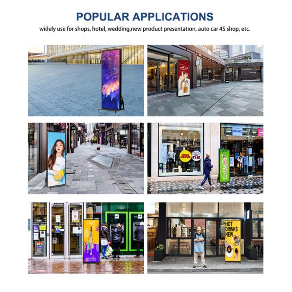 Flooring Standing Move Smart Digital Video Advertising Screen Outdoor P2.5