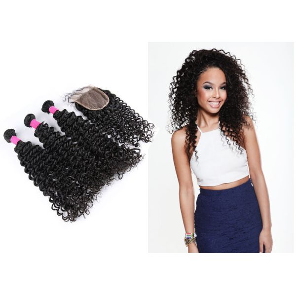 Best One Donor Hair Brazilian Human Hair Deep Curly 10 Inch To 30 Inch 100G Per Bundle