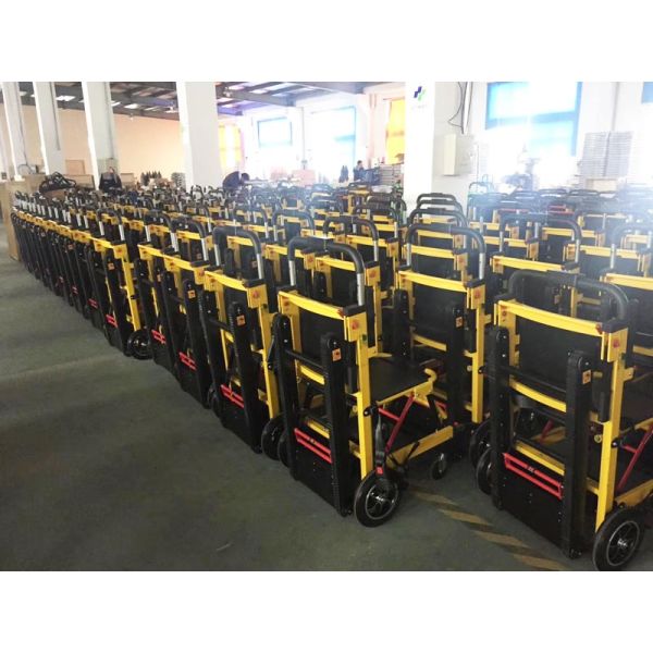 Aluminium Foldable Stair Climbing Walker Manual Stair Chair Stretcher With Track