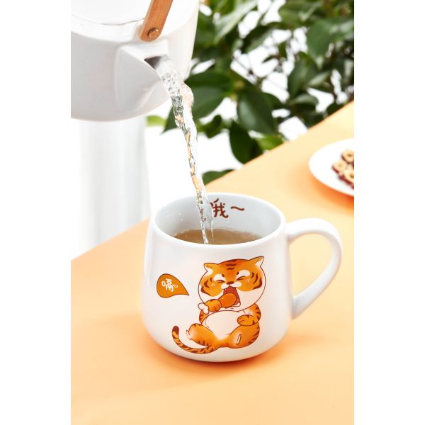 Cartoon Tiger Coffee Mug Creative Simplicity Home Office With Hot Coffee Water Mug