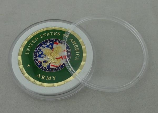 Roll Personalized Coins By Brass Die Stamped And Box Packing For Navy