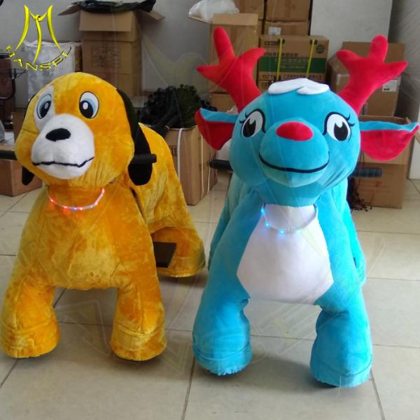 Hansel electric amusement toy battery operated ride on plush toy animals