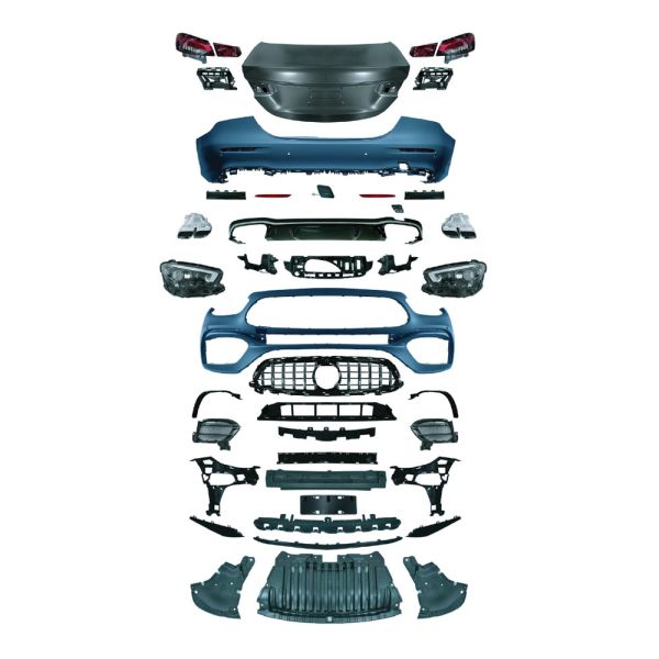 E-Class W213 2016- AMG 21-23 Body Kit Car Bumpers Front Lip Rear Diffuser Exhaust Tips Side Skirts for Benz