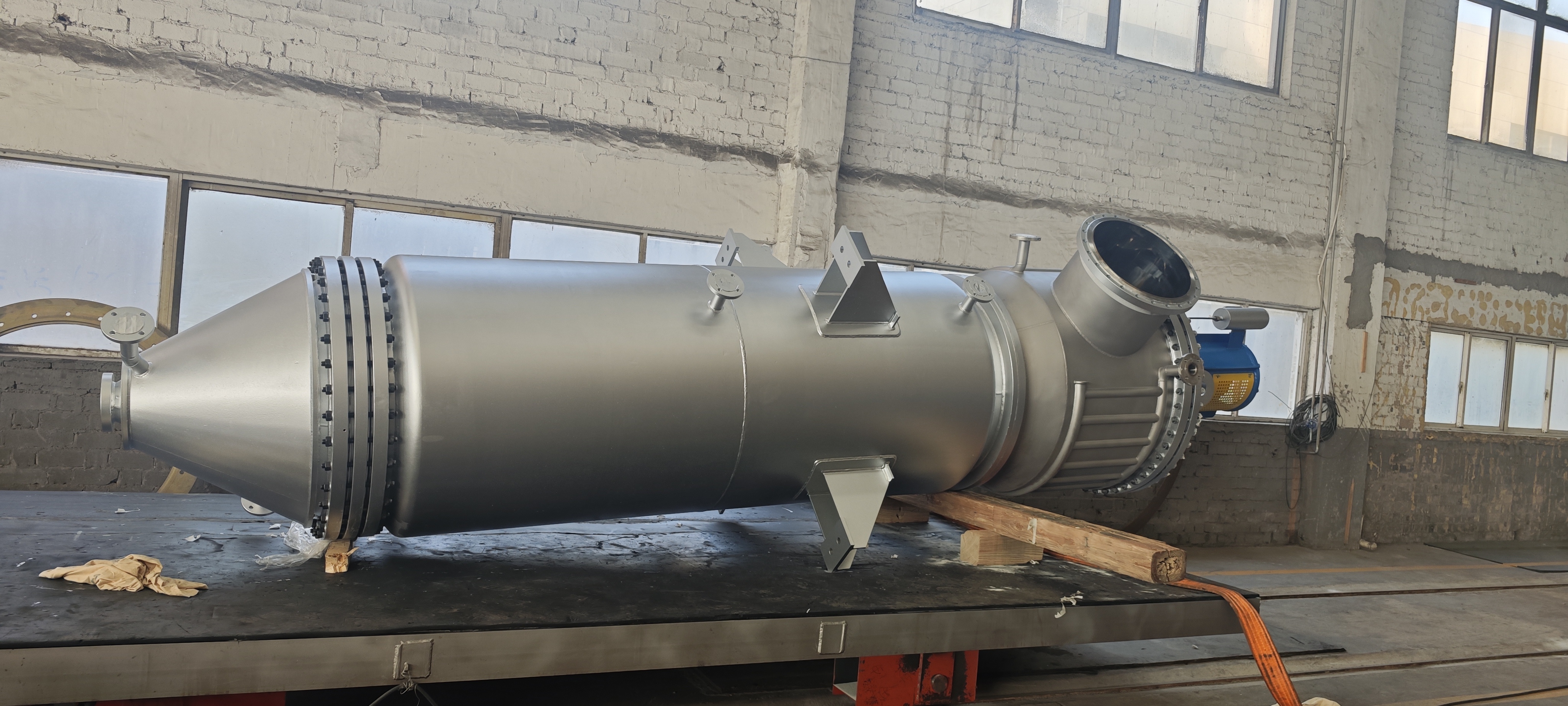5-5500kg/H ASME Vertical Thin Film Evaporator For Solvent Concentration