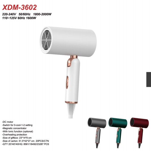 ABS Пластиковый высокоскоростной сушилки для волос 2000w Для быстрой сушки для волос картриджа шпиндель