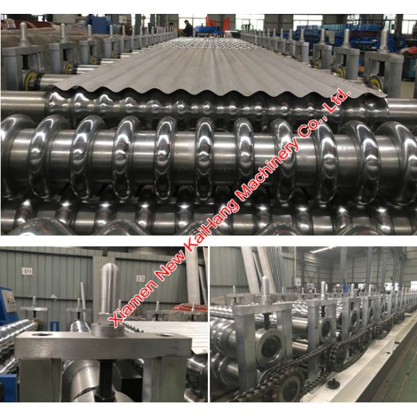 Corrugated Sheet Roll Forming Machine , High Precision Cold Roll Forming Machine