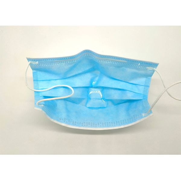Dust Proof Disposable Mouth Mask 3 Ply Non Woven Face Mask With Ear Loops