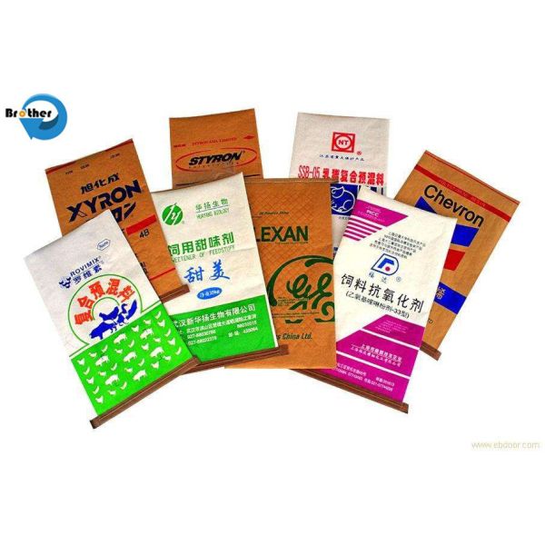 Custom Printing Kraft Paper Laminated PP Woven Flour Bag 10kg 15kg 20kg