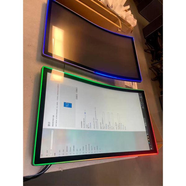 Factory OEM 32 Inch Curved Touch Screen J-Shape Curve Capacitive Touch Screen LCD Monitor For Game Cabinet