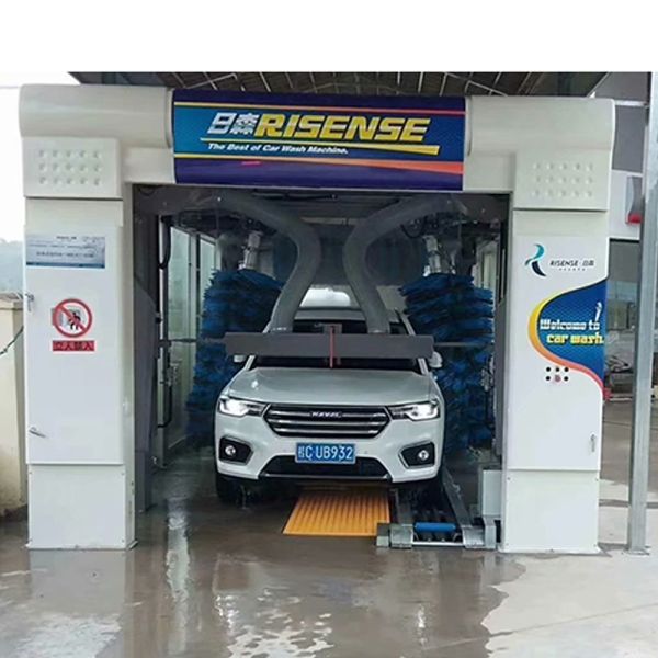 Полностью автоматическая система туннелей для мойки автомобилей с управлением PLC и воздушным сушилкой