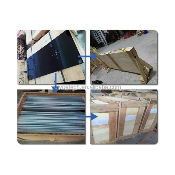 Черно-белый керамический стеклянный лист для инфракрасной электрической плиты толщина 3 мм - 12 мм