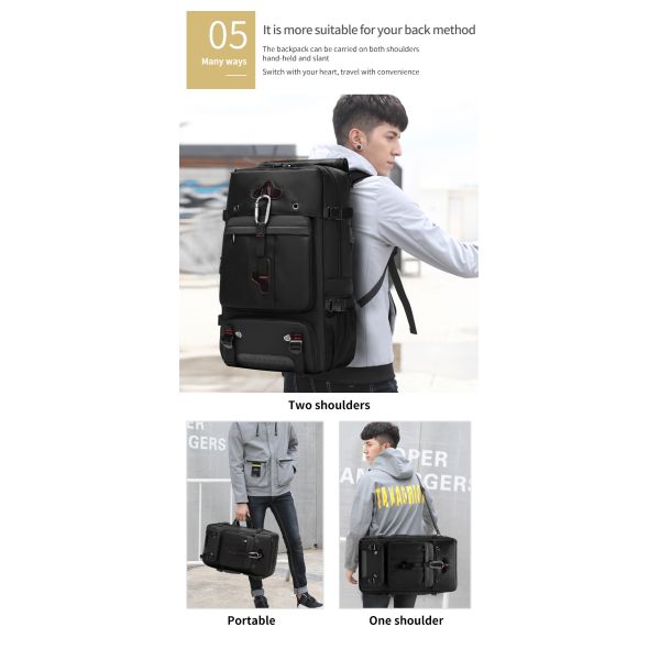 Жесткий рукав Большой рюкзак для походов Водостойкий рюкзак для охоты 56 литров