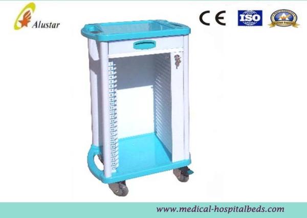 20 Shelves Abs Plastic Hospital Medical Trolley Medical Record Holder Trolley (ALS-MT109)