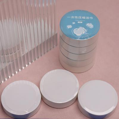 Viscose ronde à usage unique serviette de bain comprimée à sécher rapidement 40 grammes
