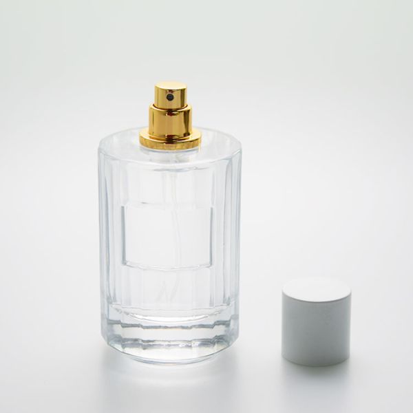 Белый круг цилиндра бутылки 100ml 0.075ml брызг духов