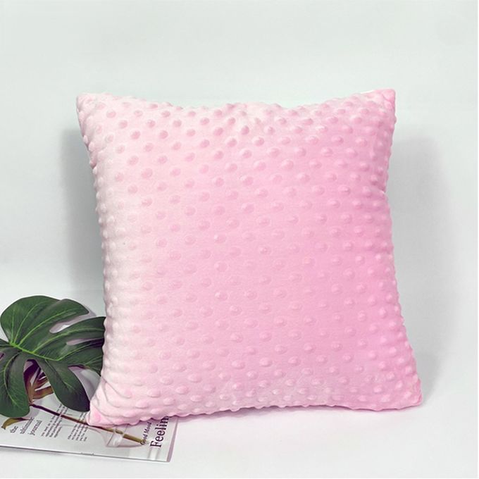 Home Decor 40×40cm Comfort Sublimation Fleece Minky Pillowcase Back With Short Plush