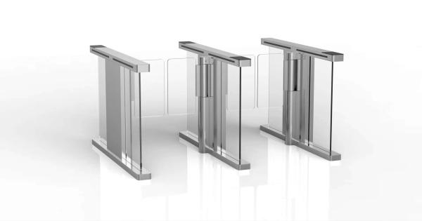 Automatic DC Face Recognition Turnstile Brushless Motor 500mm Speed Gate Access Control