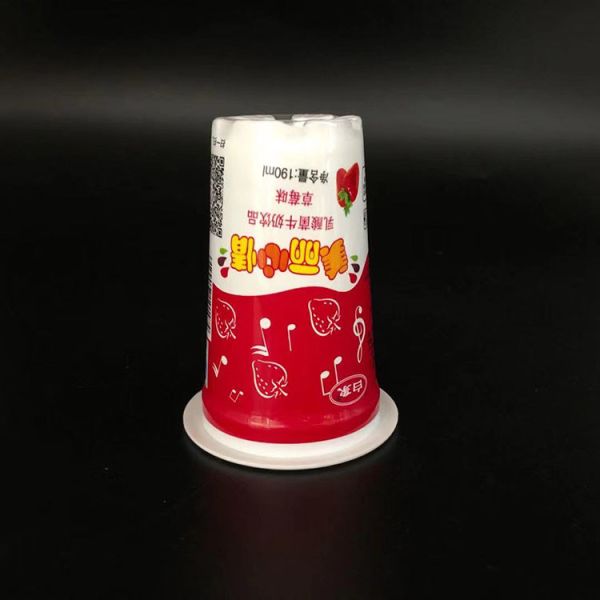 180ml Food Grade Yogurt Plastic Cups Frozen Yogurt Cups With Aluminum Foil Lids