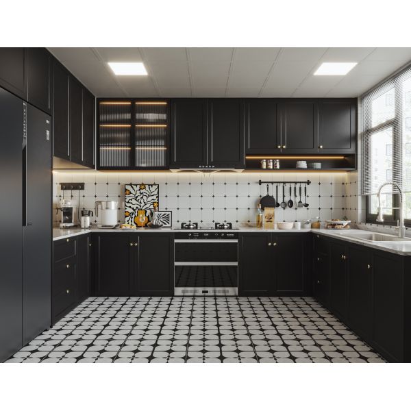 Premium Complete Island Modern Luxury Kitchen Cabinets For Environmental Friendly