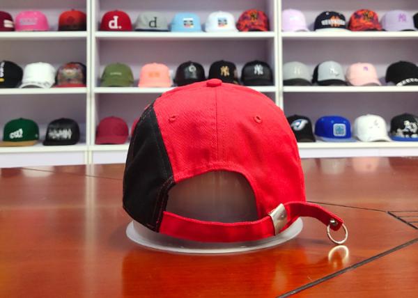 2020 Special desig black and red Color Customize Metal embroidery Logo baseball sports Hats Caps