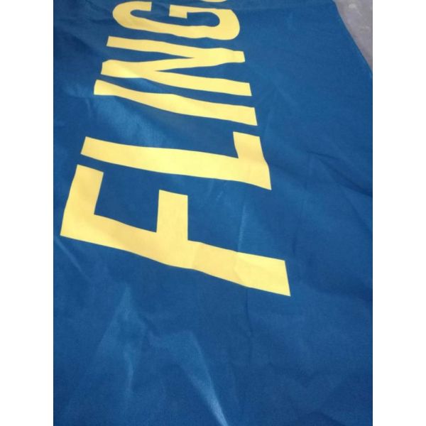 Вне рекламировать изготовленные на заказ флаги пера ветра сублимации экспо флагов пляжа сезонные