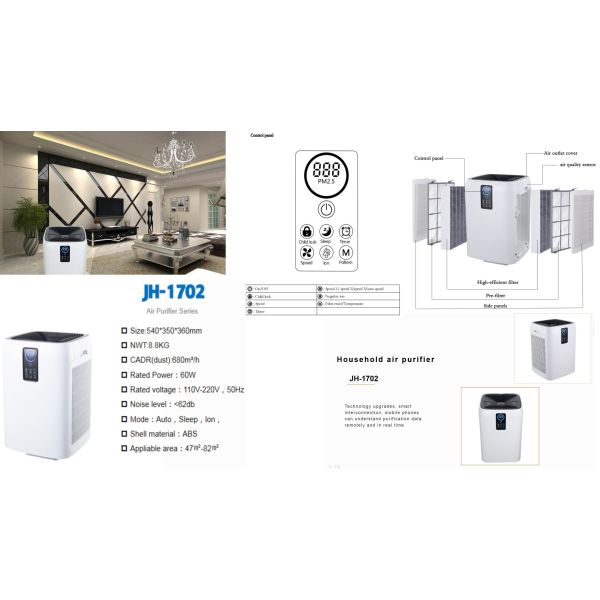 Домашние рыбы Домашние офисные очистители воздуха Wifi Hepa UV воздушный фильтр Домашнее производство в Китае оборудование для очистки воздуха очистители стерилизаторы
