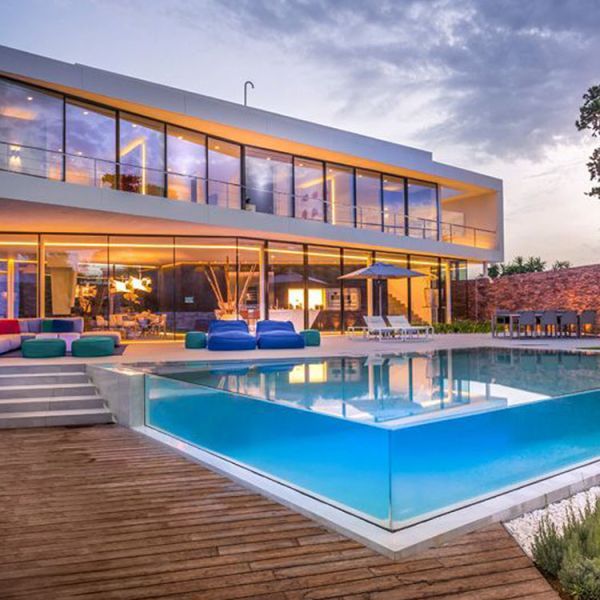 O projeto de vidro trançou aviões cabografa a balaustrada 6063 T5 de alumínio