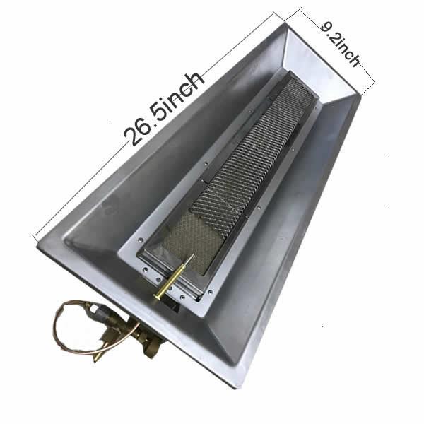Natural Gas Patio Infrared Outdoor Radiant Heaters 675*235*95mm