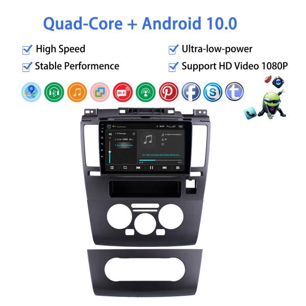 32GB 10 polegadas Android Car Stereo GPS Navegação Para 2005-2010 Nissan TIIDA