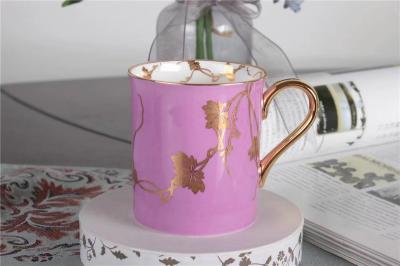 Hot Cold Drinks Sustainable 400cc Fine Porcelain Couple Coffee Mugs