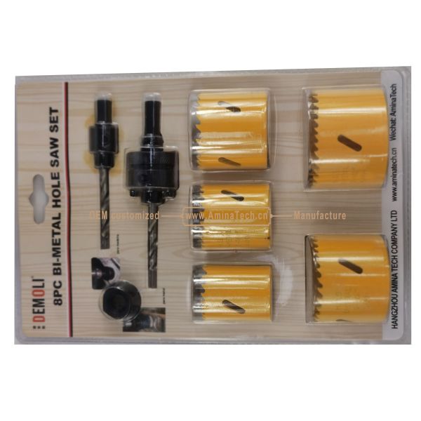 8PC Bi-Metal Hole Saw Set,Power Tools,Drill Bits