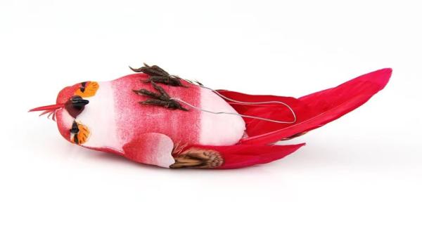 Ganso de Natal Falso Pássaros Emplumados, Decorações de Festa Pássaros emplumados artificiais