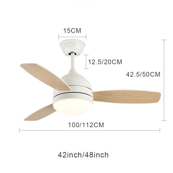 42 inch led Ceiling fan lamp light with Remote Control 18w Kids room cooling fans Light(WH-CLL-17)