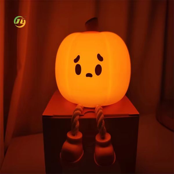 Современный подвесный светильник Милая и интересная Силиконовая тыквенная лампа для ресторана
