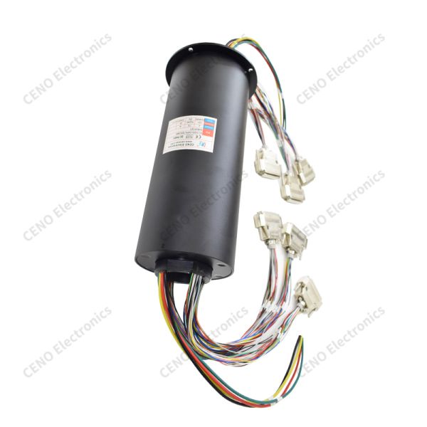 Multi-channel Slip Ring for 360° continuous rotation without wire twisting