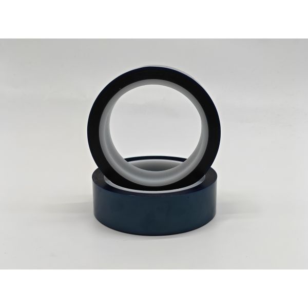 55um±5um Dark Blue Silicone PET Tape For LCD Protection High Temp Masking