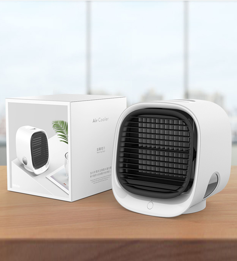 166*152*145mm Mini Air Conditioner Humidification USB Fan Perfect for Office and Home