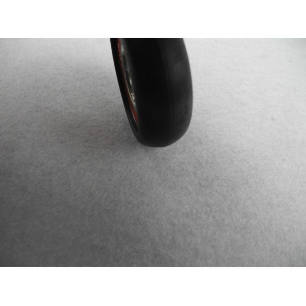 Черная стеклоткань заполнила части нейлона, колесо шарового подшипника ylon отлитое в форму впрыской