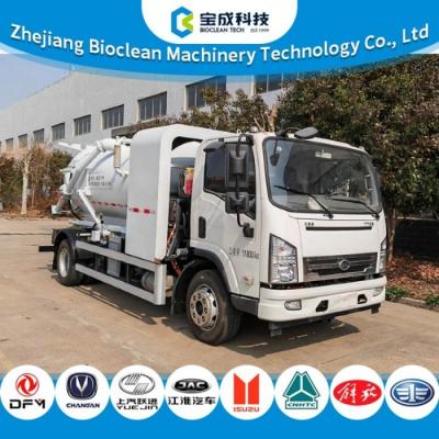 Pure Electric Sewer Suction Vehicle 5.04m3 5040L 11.8tons With TZ365XSC07 Engine