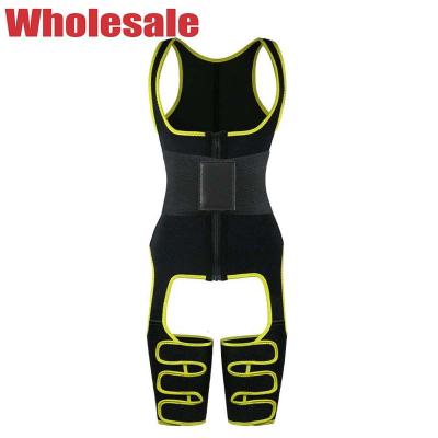 Da cintura completa do corpo do ajustador 6XL da coxa do neopreno correias de couro ajustáveis de Cincher