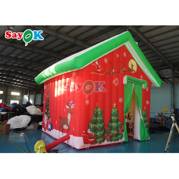 Oxford Cloth Giant Inflatable Christmas House Outdoor Camping Tent House