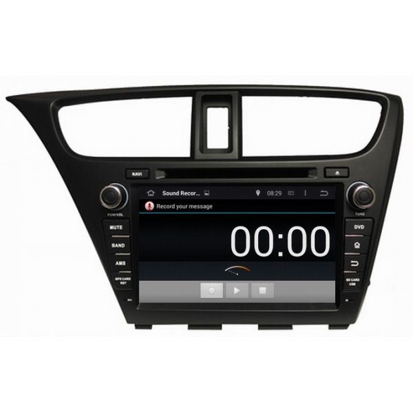 Ouchuangbo Pure Android 4.4 GPS Navigation Stereo System for Honda Civic 2014 DVD 3G Wifi
