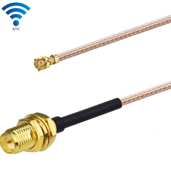SMA Female Bulkhead Coaxial Cable Connectors DC 3.0GHz To UFL Wifi Antenna