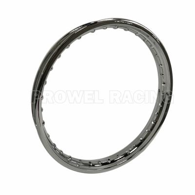 1.60x18 de aço inoxidável roda de motocicleta em prata