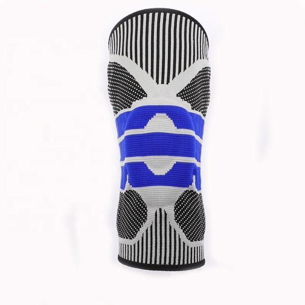 Sport Nylon Silicone Knee Pad Compression Knee Support Brace for Basketball Protection