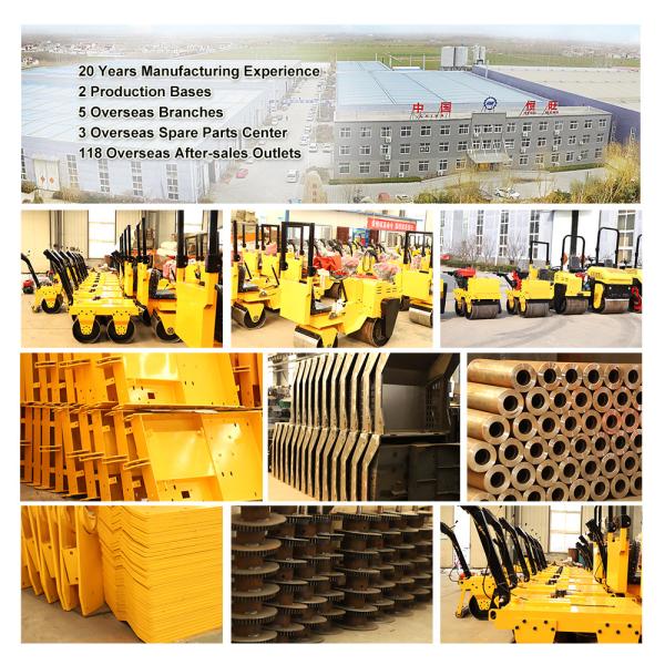 Diesel Engine Powered Construction Road Roller 0-5Km/H In Various Applications