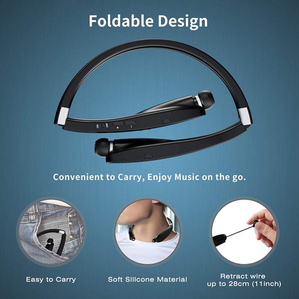 Neckband Earphone Wireless Bluetooth Headphone , Handsfree Phone Headset 20 - 20000Hz