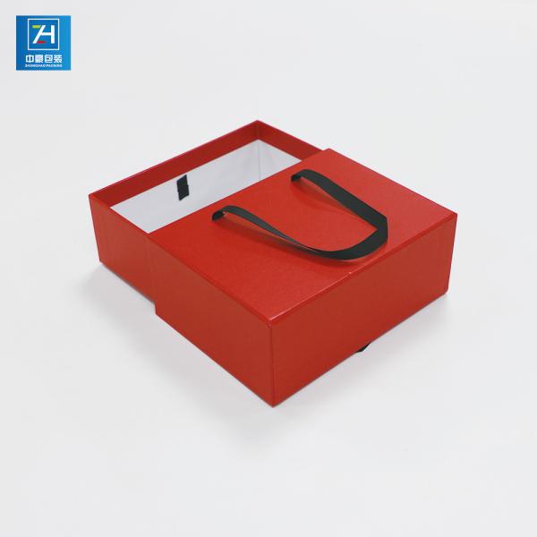 CMYK Printing Debossing Red Spot UV Cardboard Drawer Boxes