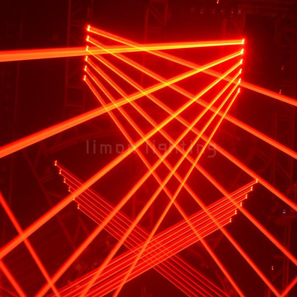 DJ Lighting 6 Eyes 500mw Red Beam Moving Head Laser Bar Lights
