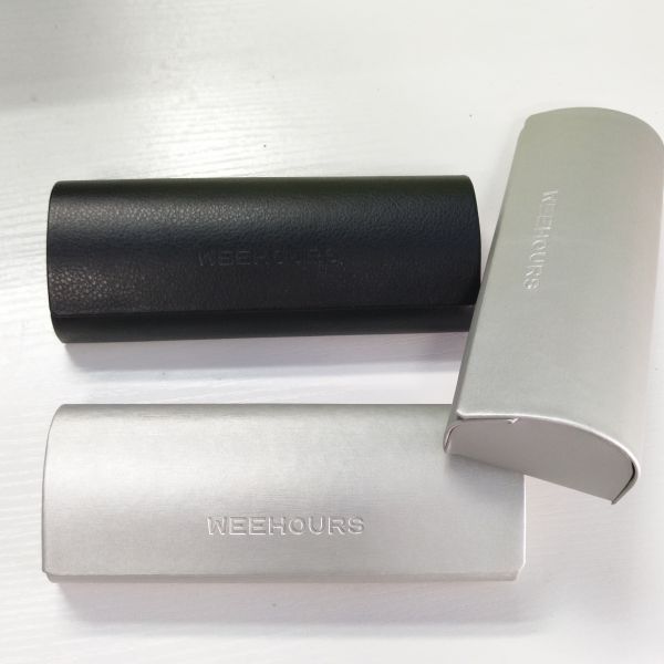Velvet PU Leather Eyeglass Case Custom Logo Printing Eyeware Sunlass